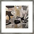 Deconstructing Picasso - La Agonia Espanola Framed Print