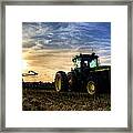 Deere Sunset Framed Print