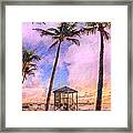 Deerfield Beach Watercolor Framed Print