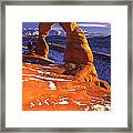 Delicate Arch Sunset Framed Print