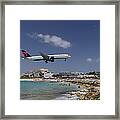 Delta Air Lines At St Maarten Framed Print