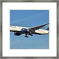 Delta Boeing 777-232lr N701dn Klax January 19 2015 Framed Print