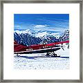 Denali Glacier Landing Framed Print