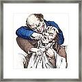 Dentistry Caricature, 19th Century Framed Print