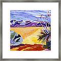 Desert And Mountains Framed Print