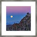 Desert Moonset Framed Print