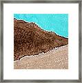 Desert Mountains Original Painting Framed Print