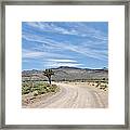 Desert Road Framed Print