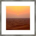 Desert Sunset Framed Print