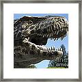 Detailed Headshot Of Tyrannosaurus Rex Framed Print