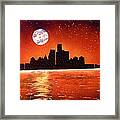 Detroit Skyline Framed Print