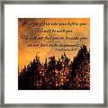Deuteronomy The Lord Goes Before You Framed Print