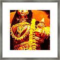 Dhanalakshmi-the Hindu Goddess Of Wealth Framed Print