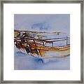 Dhow And Burg Al Arab Framed Print