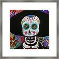 Dia De Los Muertos Mariachi Framed Print