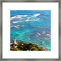 Diamond Head Lighthouse View Framed Print