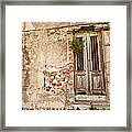 Dilapidated Brown Wood Door Of Portugal Ii Framed Print