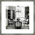 Dining Room Designed By John And Earline Brice Framed Print