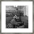 Dining Room In Helena Rubinstein's Home Framed Print