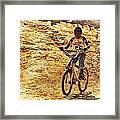 Dirt Bike Daredevil Framed Print