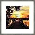 Disappearing Sun Framed Print