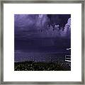 Distant Lightning Framed Print