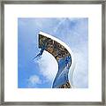 Dive Into The Blue Framed Print
