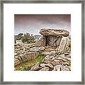 Dolmen At Revincu In Corsica Framed Print