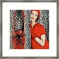 Dolores Hawkins Wears A Dachettes Hat And Red Framed Print