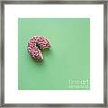 Donut With A Bite Framed Print
