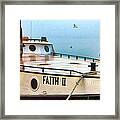 Door County Gills Rock Faith Ii Fishing Trawler Framed Print