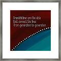 Dots And Lines Framed Print