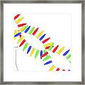 Double Helix Made Up Of Vials, Artwork Framed Print