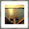 Down To The Fishing Dock - Lake Of The Ozarks Mo Framed Print