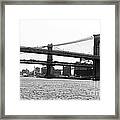 Downtown Bridges 1990s Framed Print