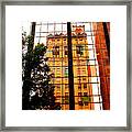 Downtown Reflection Framed Print