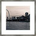 Downtown St. Louis In Twilight Framed Print