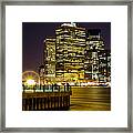 Downtown Lights Framed Print