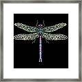 Dragonfly Bedazzled Framed Print