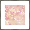 Dreamy Pink Bubbles Framed Print