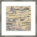 Driftwood Haiga Framed Print