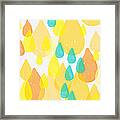 Drops Of Sunshine- Abstract Painting Framed Print