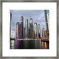 Dubai Marina Afternoon Framed Print