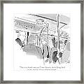 Due To A Bomb Scare At Times Square Framed Print