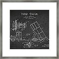 Dump Truck Patent Drawing From 1934 Framed Print