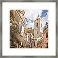 Duomo Bell Tower Of Manarola Framed Print
