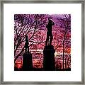 Durell's Independent Battery D And 48th Pa Volunteer Infantry-a1 Sunset Antietam Framed Print