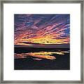 Dusk At The Beach Framed Print