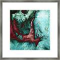 Dylan With Mood Texture Framed Print
