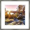 Eagle Falls Emerald Bay Lake Tahoe Sunrise First Light Framed Print